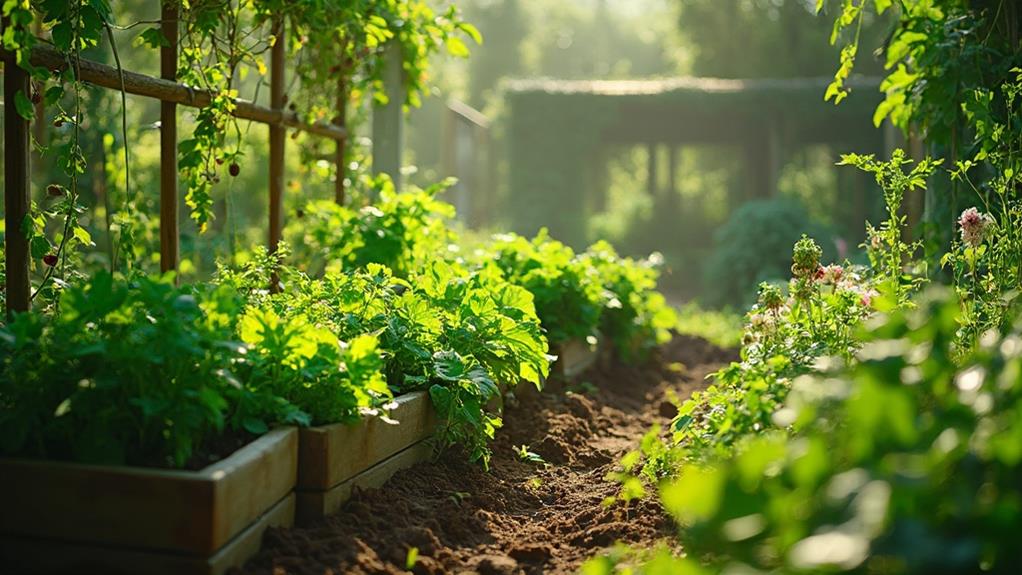 elevated garden planting boxes