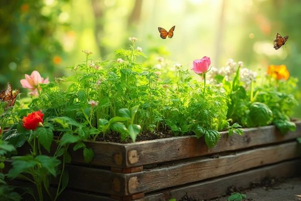 elevated planting container system