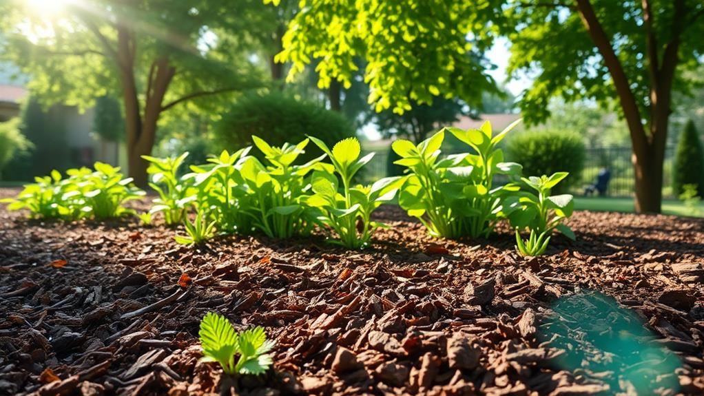 mulching enhances soil moisture