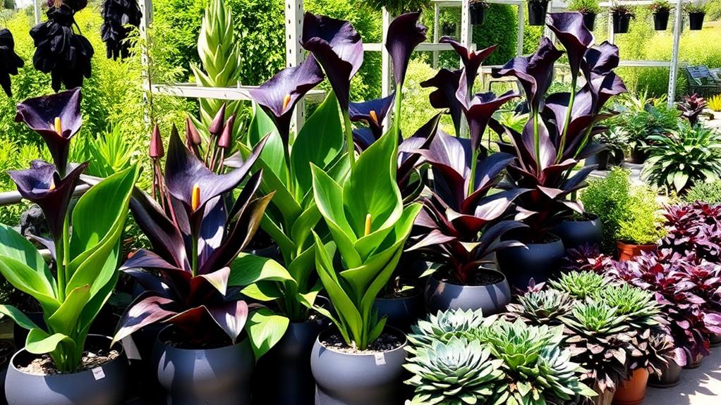 purchasing black plants online