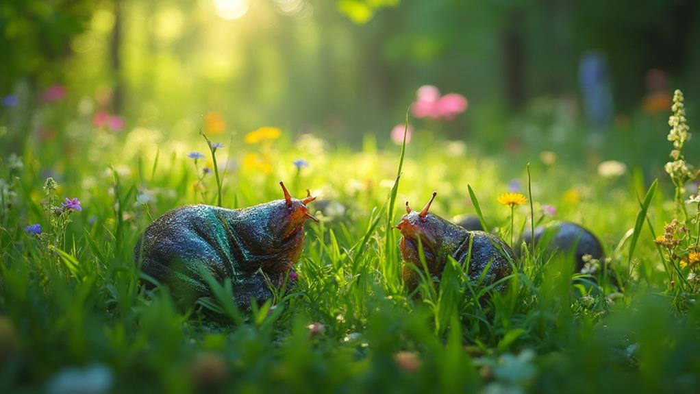 slugs invade garden lawn