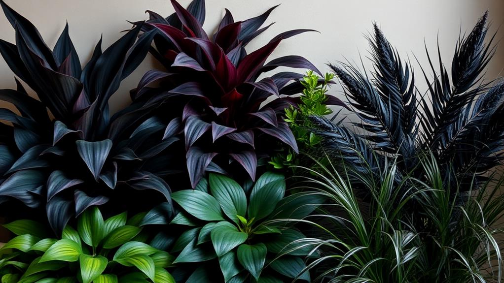 trending dark hued houseplants