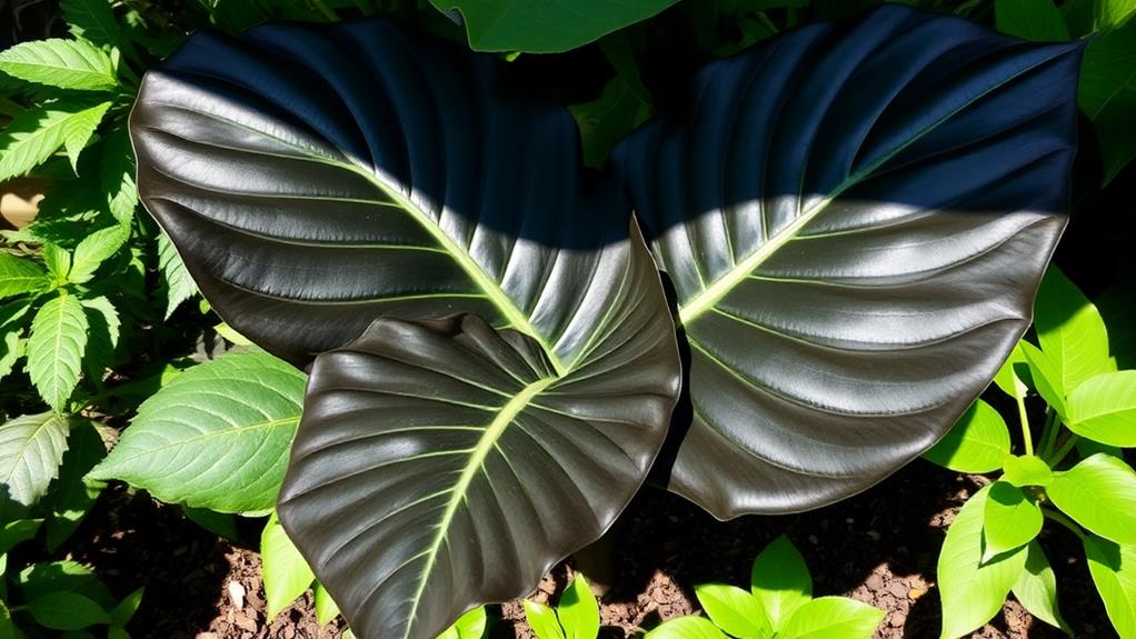 tropical plant with large leaves