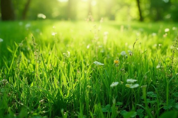 unwanted plants in grass