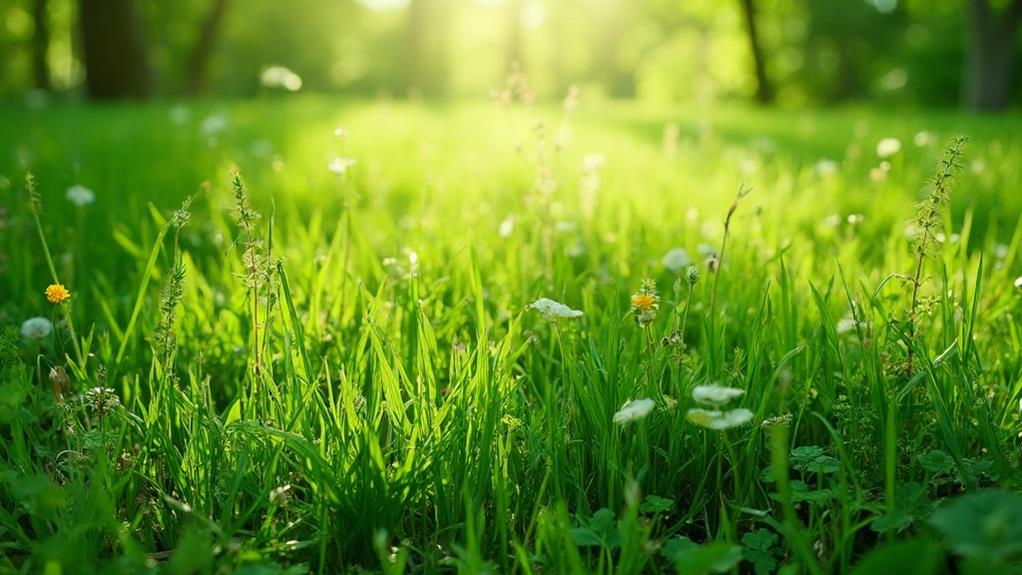 unwanted plants in grass