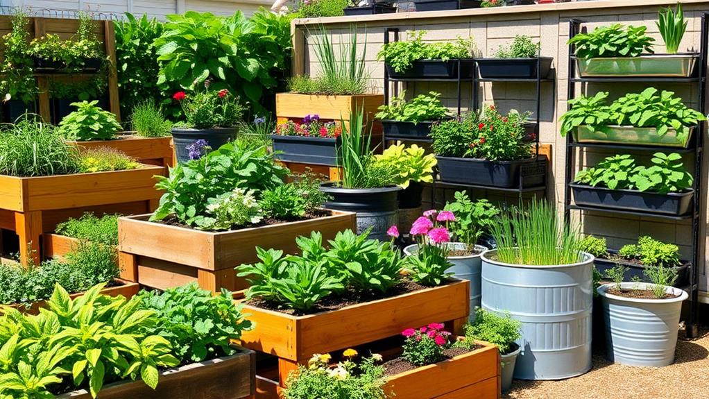 varieties of garden planters