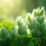 white fluff on vegetation